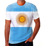 Camiseta Camisa Argentina Pais Time Jogo Em Alta 01