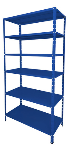 Estante De Aço Linha Leve 40cm Com 6 Bandejas Azul