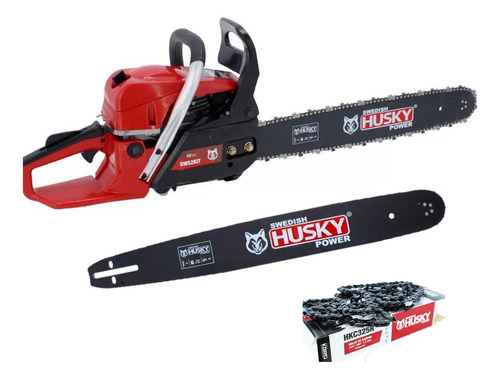 Motosierra Husky Sw52kit 2 Barras 2 Cadenas De 20  2.5 Hp  