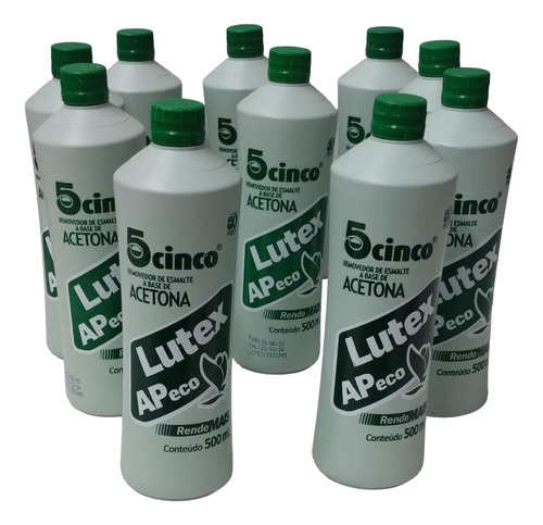 Kit 10 Lutex Ap Cinco 500ml Envio Imediato