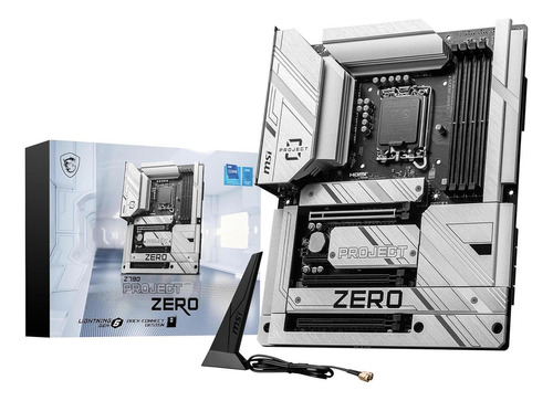 Tarjeta Madre Msi Z790 Project Zero Lga 1700 4x Ddr5 4x M.2 Pcie 5.0 Usb-c Wifi 7 Bt 5.4 Atx