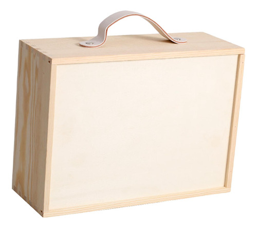 Caja De Almacenamiento De Madera, Organizador Elegante Para