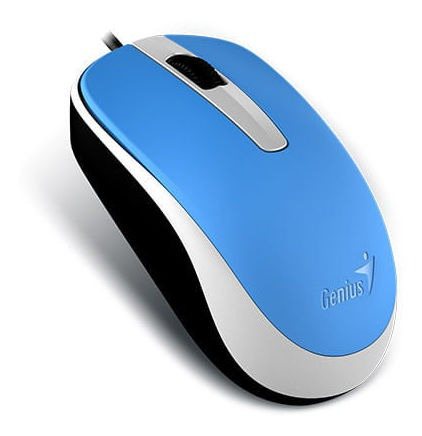 Mouse Genius Dx-120 Usb  Alambrico Azul