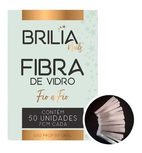 Fibra De Vidro Fio A Fio Brilia Nails - 50und 7cm Cada