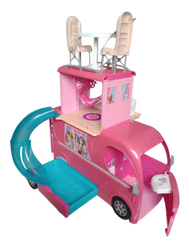 Barbie Caravana Camper De 3 Pisos Mas Accesorios