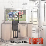 New Draper Fsl-f-50 Soporte Motorizado Para Tv De Hasta 50  