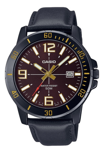 Reloj Casio Hombre Mtp-vd01bl Sumergible Ø45mm - Impacto