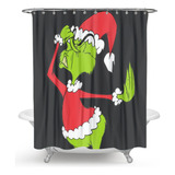 Para Cortinas De Baño Navideñas Grinch Para Decoración Del