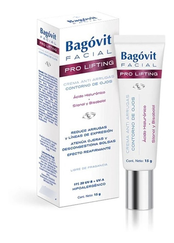 Crema Contorno De Ojos Bagovit Facial Pro Lifting X 15 Gr