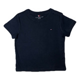 Camiseta Infantil Azul Marinho Tommy Hilfiger Feminino