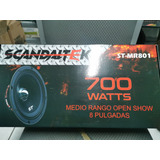  Par Medio Rango Scandaltek 8 Pulgadas Open Show 700w