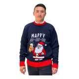 Sueter Navideño / Ugly Sweater Con Santa Con Tarro Adulto