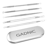 Extractor Puntos Negros Gadnic Kit 5 Agujas Acné Con Estuche