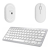 Mouse E Teclado Bluetooth Branco