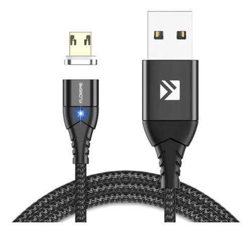 Cable Micro Usb Magnético 2m Carga Rápida Samsung Huawei 