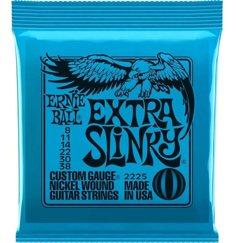 Encordoamento Ernie Ball 0.08/.038 Extra Slinky Usa C/ Nf-e