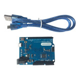 Placa Compativel Arduino Leonardo R3 Atmega32u4 + Cabo Usb