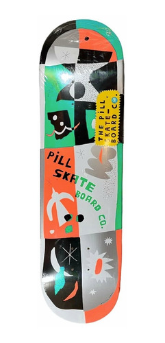 Tabla Skate 8.125 Pill Paper Cuts Perfect + Lija | Laminates