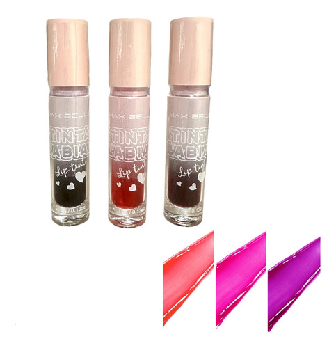 Pack De 3 Tintas Labiales Acabado Matte Labios 24 Hrs