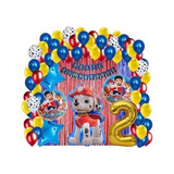 Combo Arco Globos Marshall Paw Patrol Metalizados Decoracion