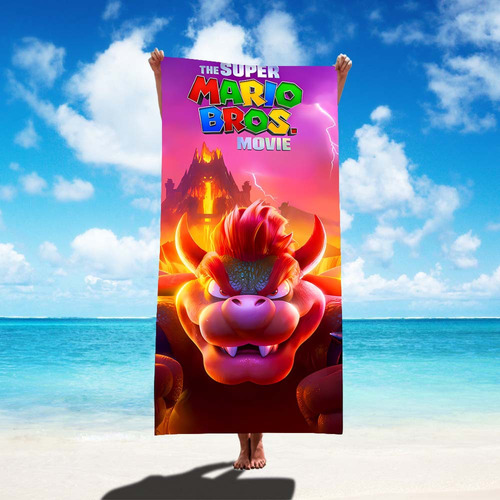 Toalla De Playa Super Mario Bowser, 75 × 150 Cm
