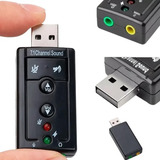 Tarjeta De Sonido 7.1 Canales Adaptador Usb Audio Microfono