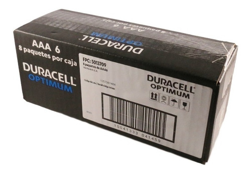 Duracell Optimum Pila Aaa Caja 48 Pilas -set De 6- Triple A