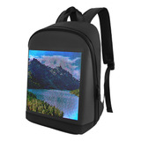 Mochila Led Personalizable Pantalla Color Viaje Estudian [u]