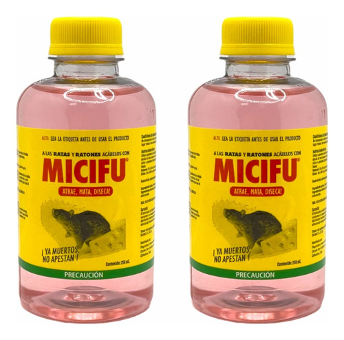 Micifu Liquido Bromadilona Atrae, Mata Y Diseca 2pzs 250ml. 