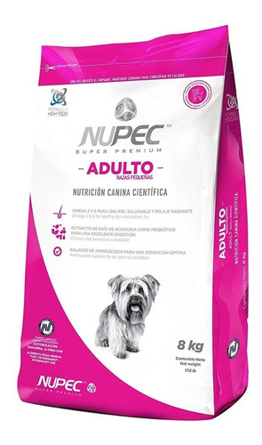 Nupec Adulto Razas Pequeñas 8kg. Croqueta Alimento Perro Adu