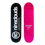 Shape De Skate Maple Canadense Nineclouds Full Logo Preto Nf