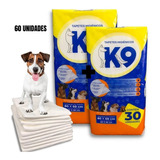 Tapete Higiênico K9 Pet Para Cães Gatos 60 Un 80x60 Cm