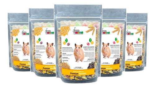 Pack 5 | Alimento Premium Para Hamster - Mezcla De Semillas 