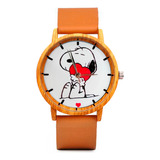 Reloj Snoopy Estilo Madera Tureloj