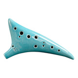 Ocarina Music. Ceramic Holes And Learner 12 Lover Alto