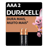 Pilha Alcalina Pequena Aaa C/2 (96389) - Duracell