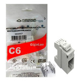 10 Conector Keystone Cat6 Fêmea Furukawa Gigalan Rj45