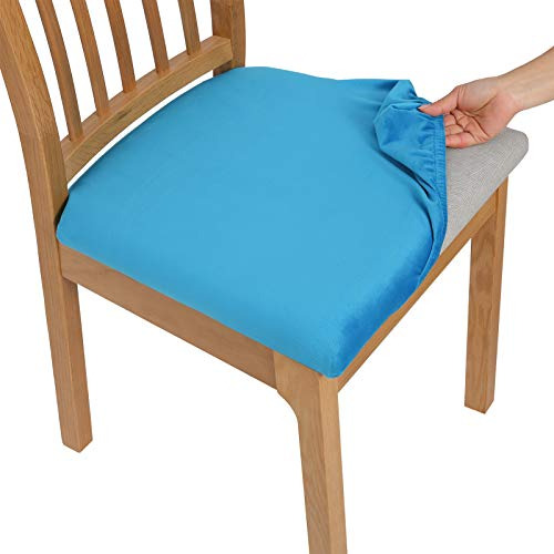 Fundas De Asiento De Silla De Comedor De Terciopelo Sua...