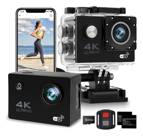 Camara De Accion Deportiva Doble Bateria Micro Sd32gb Gratis