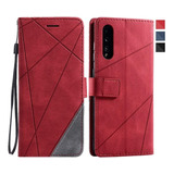 Funda Para Samsung Galaxy A70  Tipo Cartera + Vidrio Rojo