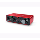 Placa Externa Usb Focusrite Scarlett 2i2 3ra Generacion 