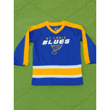 Jersey Infantil T.3 Hockey Nhl St. Louis Blues Azul Amarillo