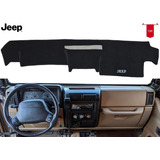 Cubretablero Con Bordado Jeep Wrangler Modelo 1997 A La 2006