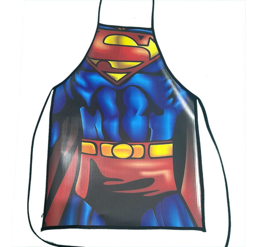 Delantal Cocina Infantil Superman Personaje Dc Comics 33x45