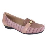 Mocasin Chalada Mujer Alpa-1 Rosado Moda