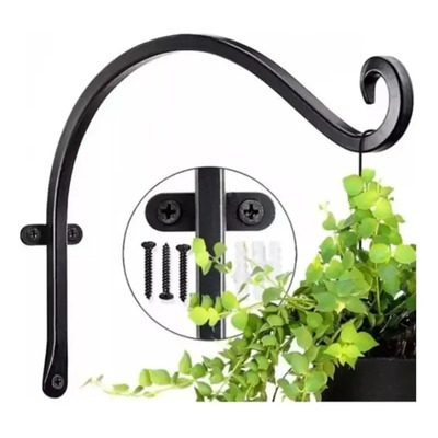 2 Mensulas Porta Maceta De Gancho Para Colgar Planta Farol | Meses sin interés