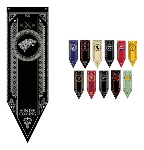 Escudo Juego De Tronos Game Of Thrones Banderín Estandarte 