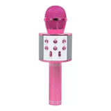Microfone Bluetooth Sem Fio Youtuber Karaoke Reporter Pink