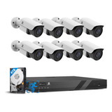 Gwsecu Sistema De Camara De Seguridad Poe, Nvr De 4k 16 Cana