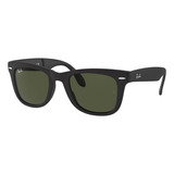 Lentes De Sol Wayfarer Plegables Negro Ray-ban